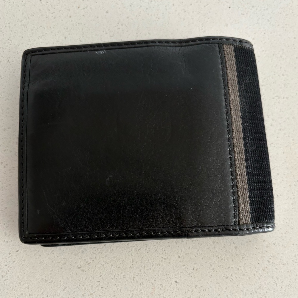 Coach men’s black leather wallet 2013 - Picture 5 of 11
